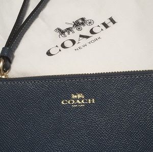 Coach Corner Zip Wristlet
